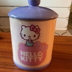Hello Kitty Purple and White Ceramic cookie  Jar